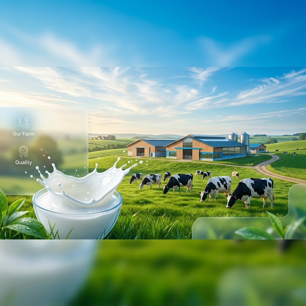 Srichakra Milk — Lush green farm representing purity and natural farm sourcing